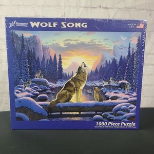 Vermont Christmas Company  Puzzle  Wolf Song. 1000 Piece.